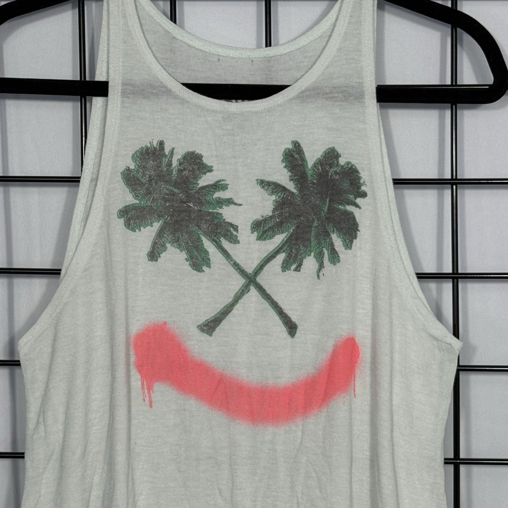 Billabong Rayz Up Tank Top Womens XS Mint Green Palm Beach Smile Loungewear - Picture 2 of 9